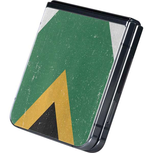 South Africa Flag Distressed Galaxy Z Flip5 5G Skin
